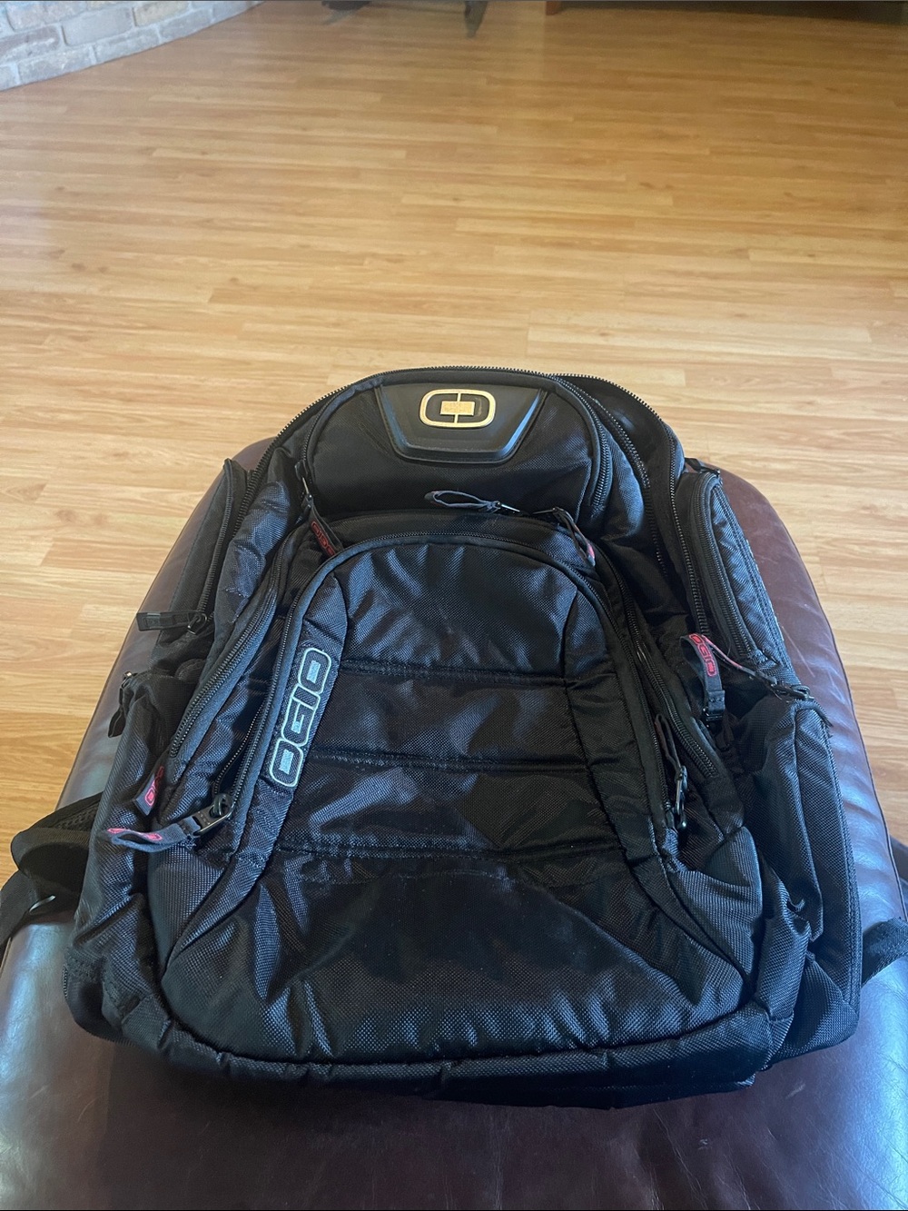 OGIO renegade Black Backpack with Subtle Red Accents